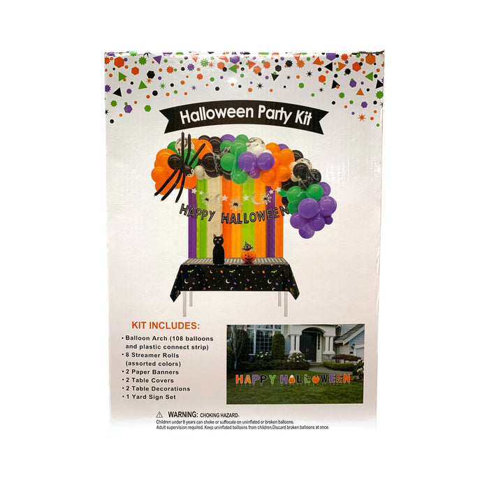 Happy Halloween Theme Party Kit 136-Piece Decoration Bundle