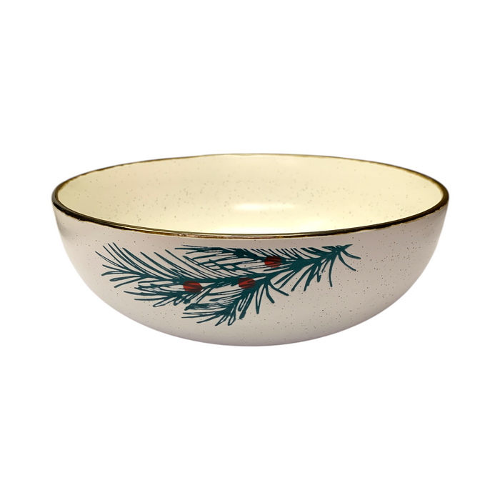 Member's Mark 2-Piece Stoneware Holiday Serveware Set (Holly)