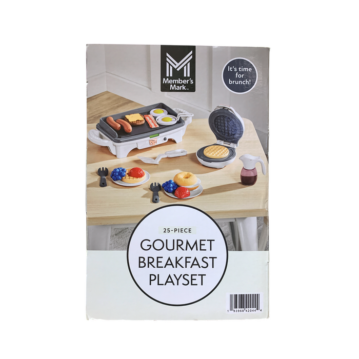 Member's Mark 25-Piece Gourmet Breakfast Cooking Playset for Kids, White