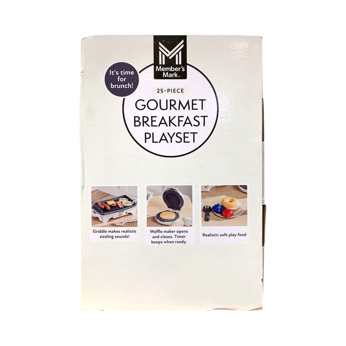 Member's Mark 25-Piece Gourmet Breakfast Cooking Playset for Kids, White