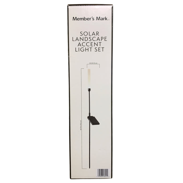 Member's Mark Solar Powered Landscape Accent Light Set, 5 Pack, Black Matte