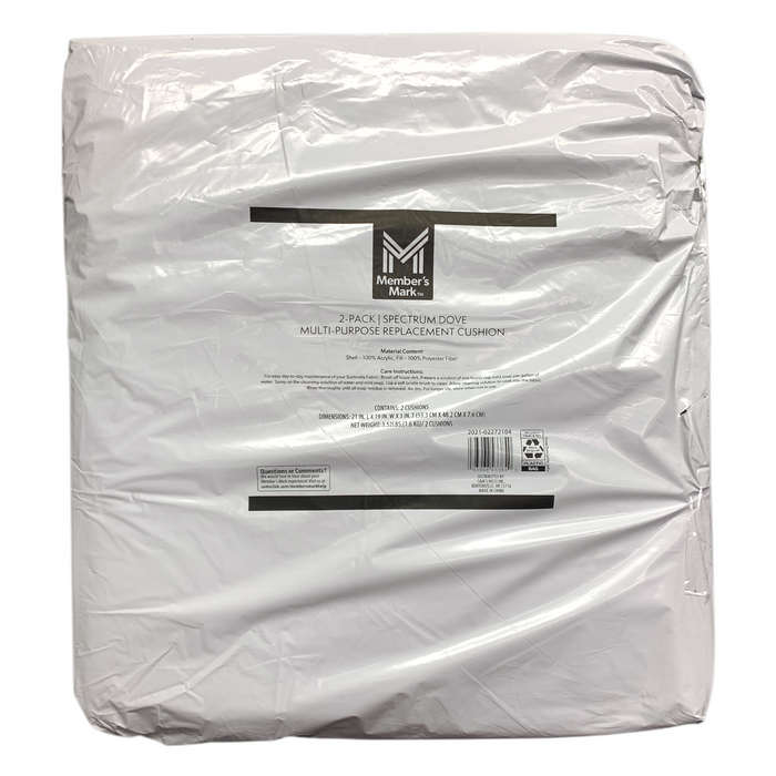 Member's Mark 2-Pack Multi-Purpose Replacement Cushions, Sunbrella Fabric