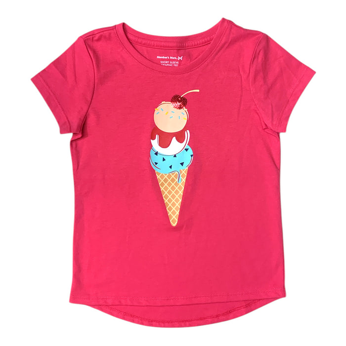 Member's Mark Girls Super Soft Short Sleeve Graphic Tee