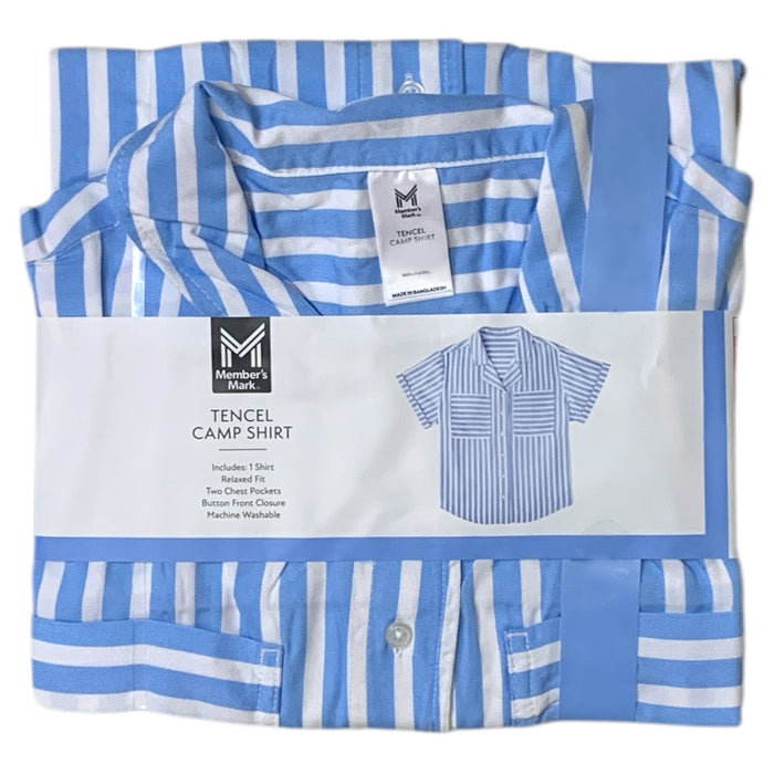 Member's Mark Women's Tencel Pockets Camp Collar Shirt