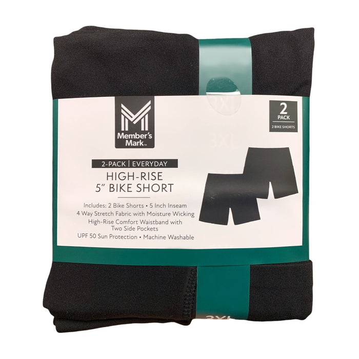 Member's Mark 2-Pack Everyday High-Rise 5" Bike Short