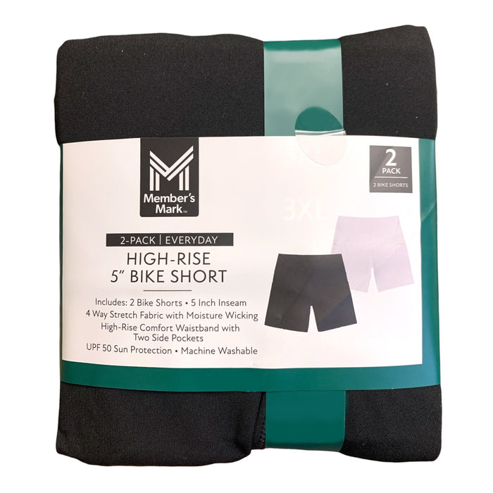 Member's Mark 2-Pack Everyday High-Rise 5" Bike Short