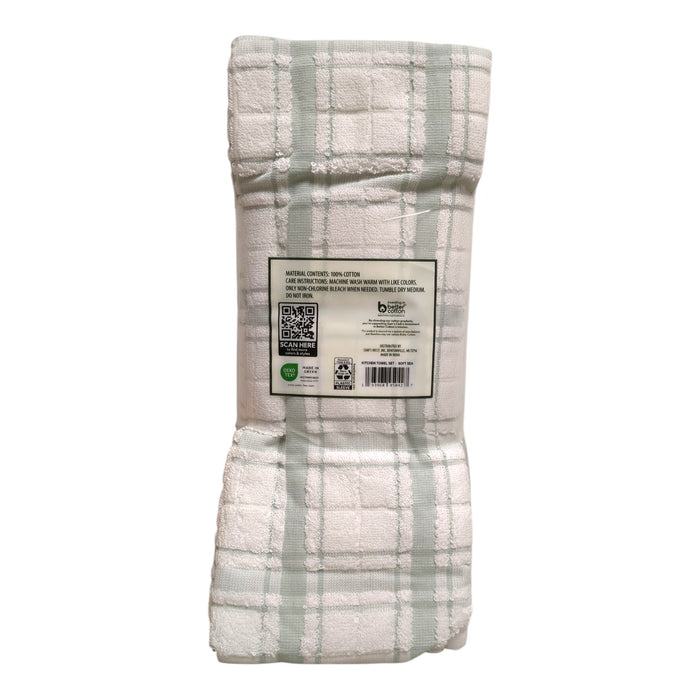 Member's Mark Plaid Leno 8 Piece 100% Cotton Kitchen Towel Set