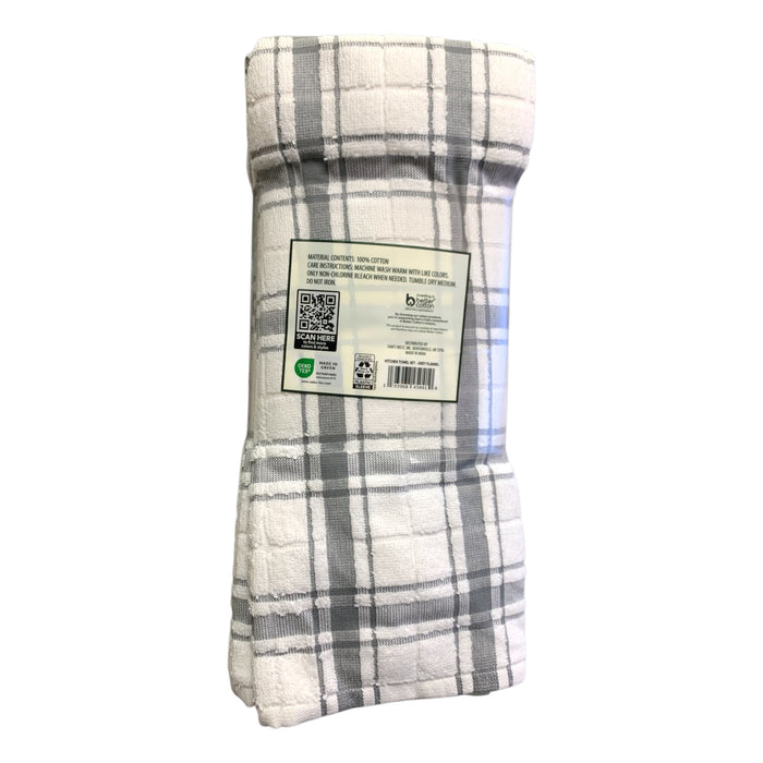 Member's Mark Plaid Leno 8 Piece 100% Cotton Kitchen Towel Set
