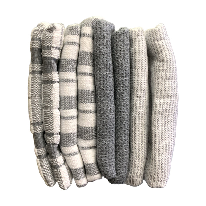 Member's Mark Plaid Leno 8 Piece 100% Cotton Kitchen Towel Set