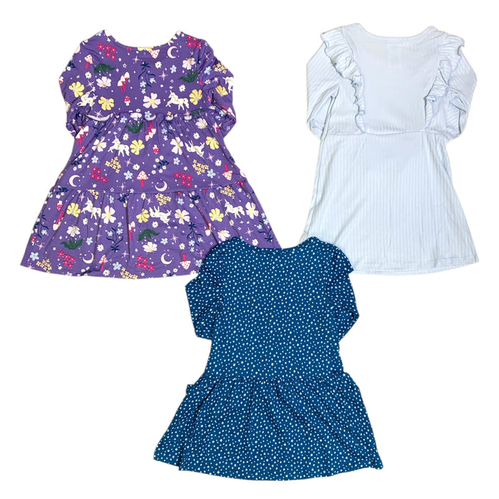 Member's Mark Girls Dress, 3-Pack, Long Sleeve and Knee-Length Knit Design