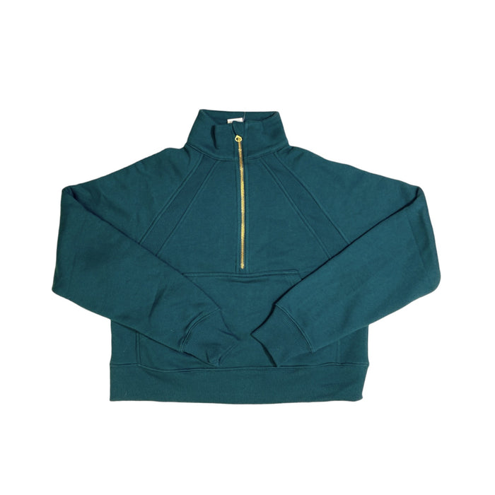 Member's Mark Women's Relaxed Cropped Fleece Half-Zip Pullover