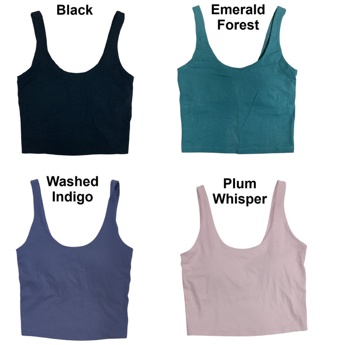 Member's Mark Women's Everyday Active Tank, Cropped, Wide Strap, Scoop Neck