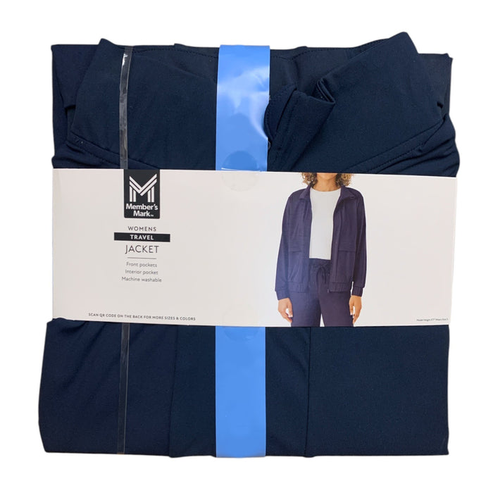 Member's Mark Women's Travel Jacket, Fill-Zip, Relaxed Fit, Elastic Cuffs/Waist