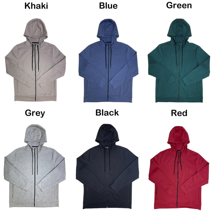 Member's Mark Mens Active Fill Zip Hoodie, Double Knit, Zippered Front Pocket