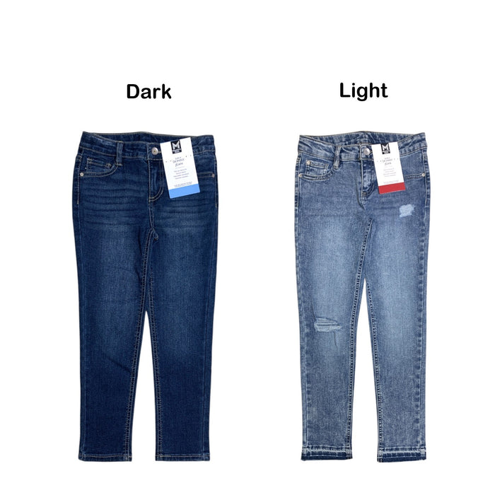 Member's Mark Girls Skinny Jean, Mid Rise, Stretch Denim with Adjustable Waist