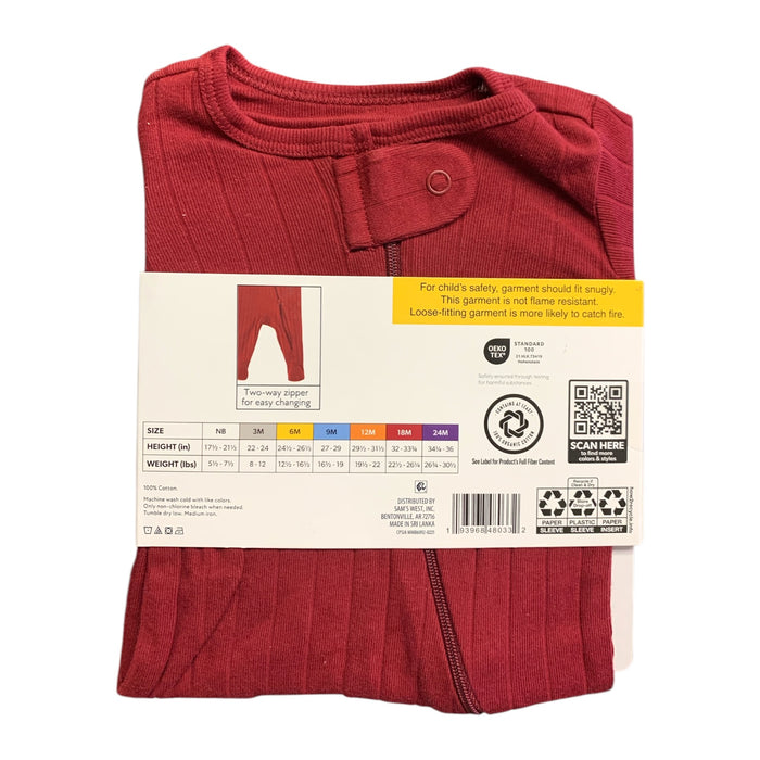 Member's Mark Organic Cotton Sleep and Play 3 Pack, Snug Fit with Footies