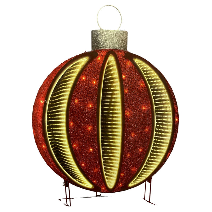 Member's Mark 32" Pre-Lit Red Infinity Light Ornament Decor