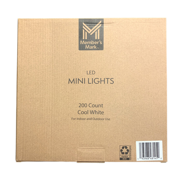 Member's Mark 200 Count LED Mini Lights, Indoor/Outdoor, 43.1' Length