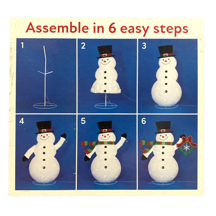 Member's Mark 72" Pre-Lit Pop-Up Twinkling Snowman Holiday Yard Decor