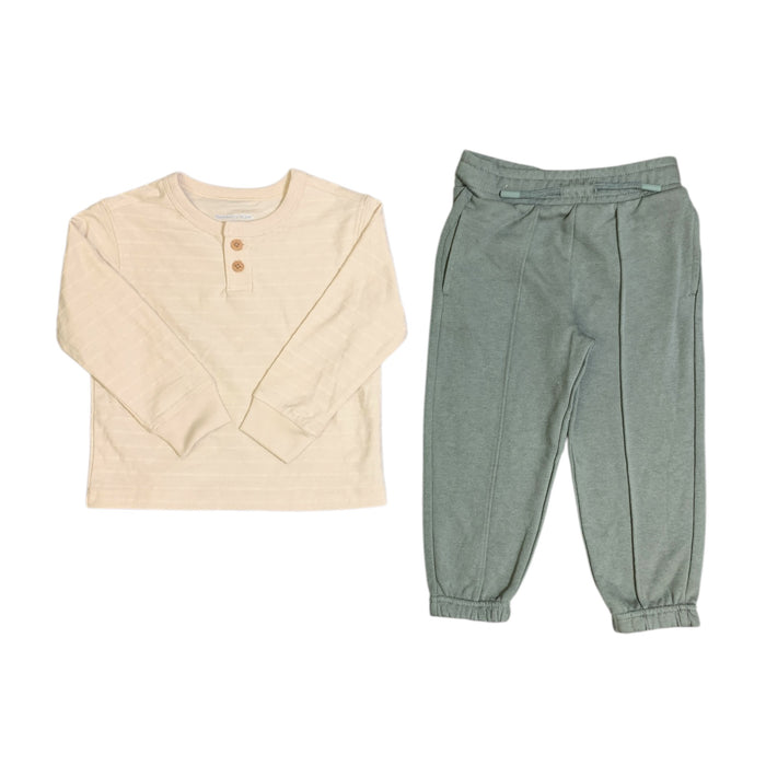 Member's Mark Boys 2-Piece Playwear Set, Pull-On, Long Sleeve, French Terry