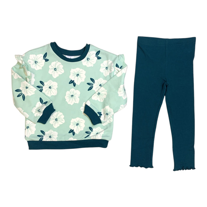 Member's Mark Girls 2-Piece Playwear Set, Pull-On, Long Sleeve, French Terry