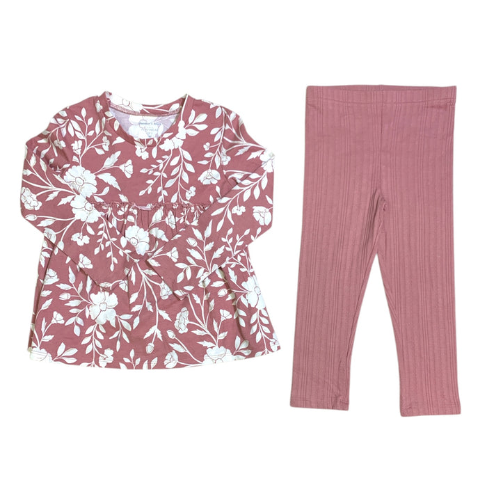 Member's Mark Girls 2-Piece Playwear Set, Pull-On, Long Sleeve, French Terry