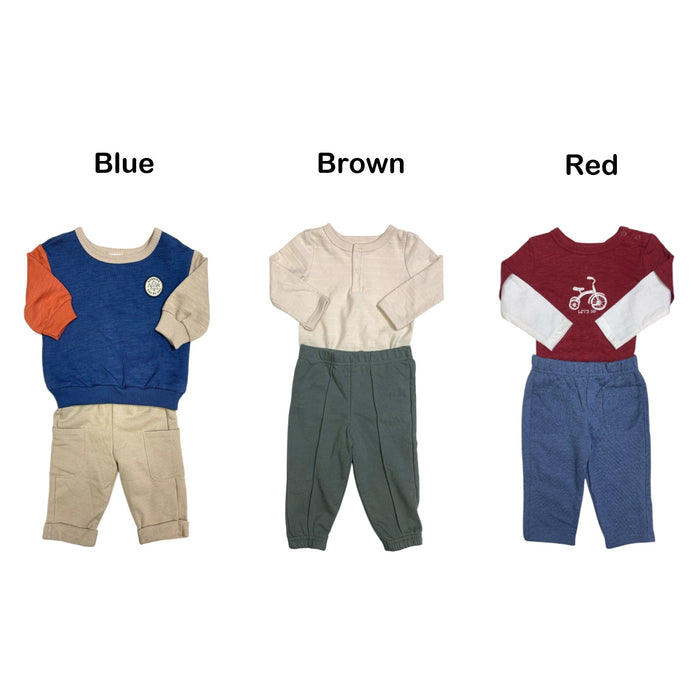 Member's Mark Baby Boys Playwear Set, 2-Piece, Easy Pull-On Style
