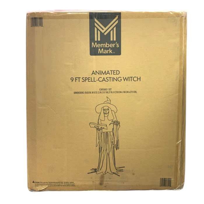 Member's Mark 9-Foot Pre-Lit Animated Spell-Casting Witch