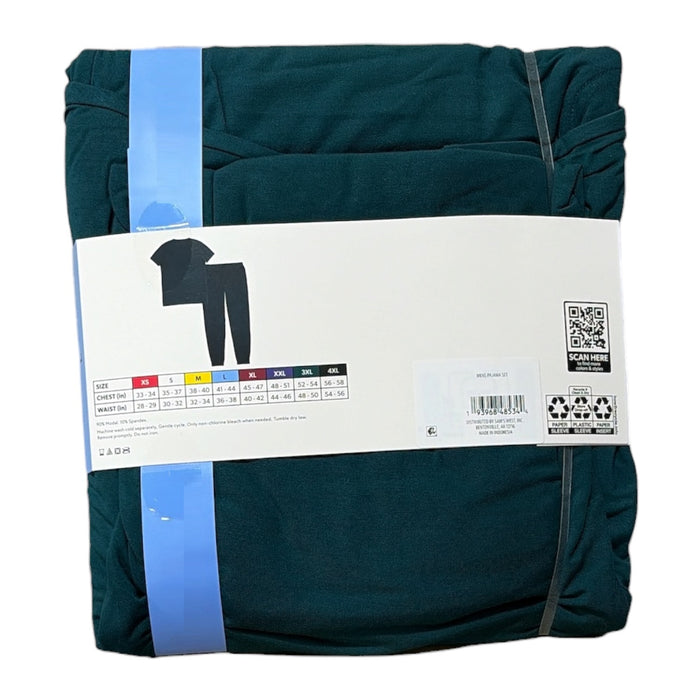 Member's Mark Mens Dream Mark Pajama Set, Short Sleeve Top and Jogger