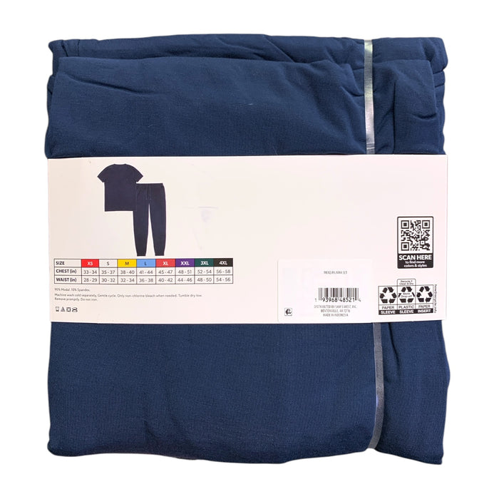 Member's Mark Mens Dream Mark Pajama Set, Short Sleeve Top and Jogger