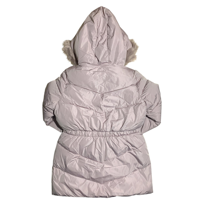 Member's Mark Girls Puffer Jacket with Removable Faux-Fur Hood and Fleece Lining