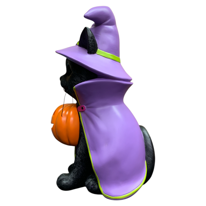 Member's Mark Pre-Lit Halloween Costume Pet Decor with LCD Eyes and LED Pumpkin