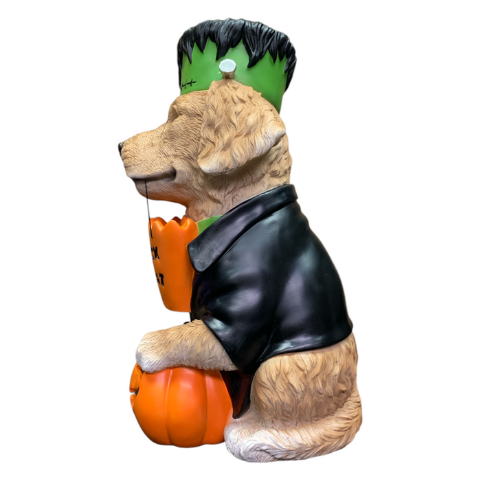 Member's Mark Pre-Lit Halloween Costume Pet Decor with LCD Eyes and LED Pumpkin