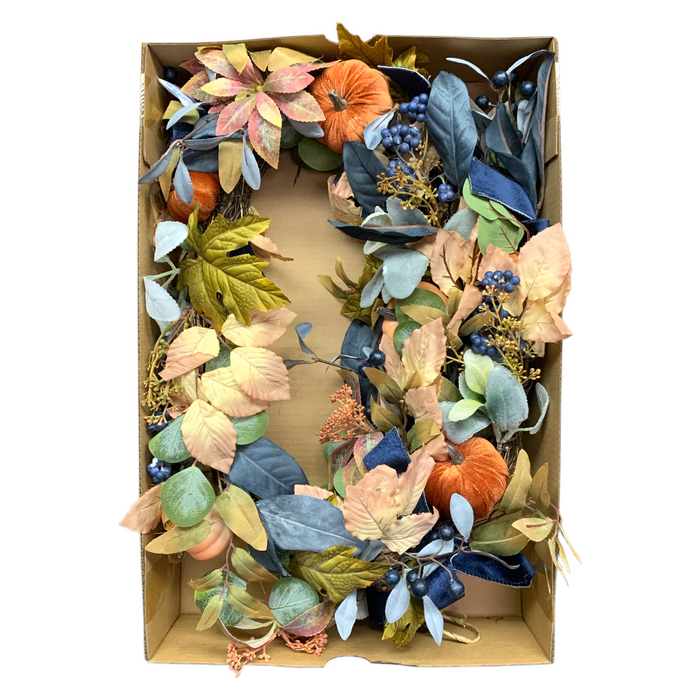 Member's Mark 6-Foot Seasonal Decorative Harvest Garland - Blue