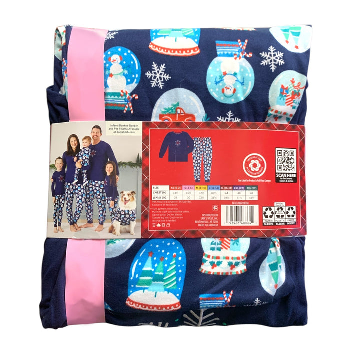 Member's Mark Womens Holiday Family Sleep Pajama Set, 2-Piece, Jersey Fabric