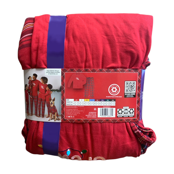 Member's Mark Mens Holiday Family Sleep Pajama Set, 2-Piece, Jersey Fabric