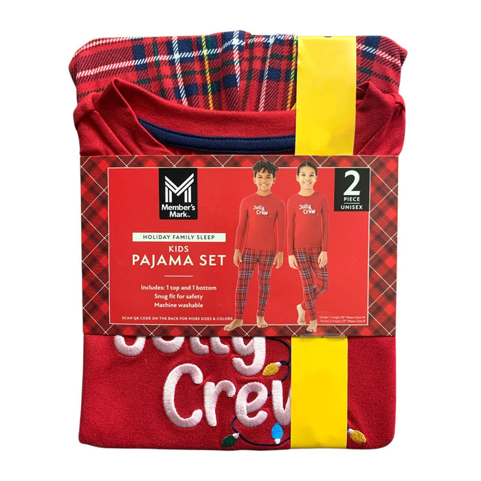 Member's Mark Kids Holiday Family Sleep Pajama Set, 2-Piece, Unisex