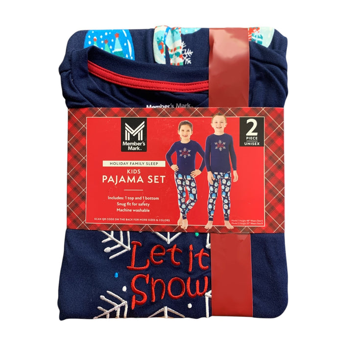 Member's Mark Kids Holiday Family Sleep Pajama Set, 2-Piece, Unisex