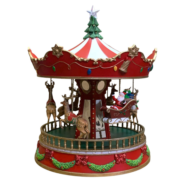 Member's Mark Hand-Painted Pre-Lit Animated Musical Carousel, 15"