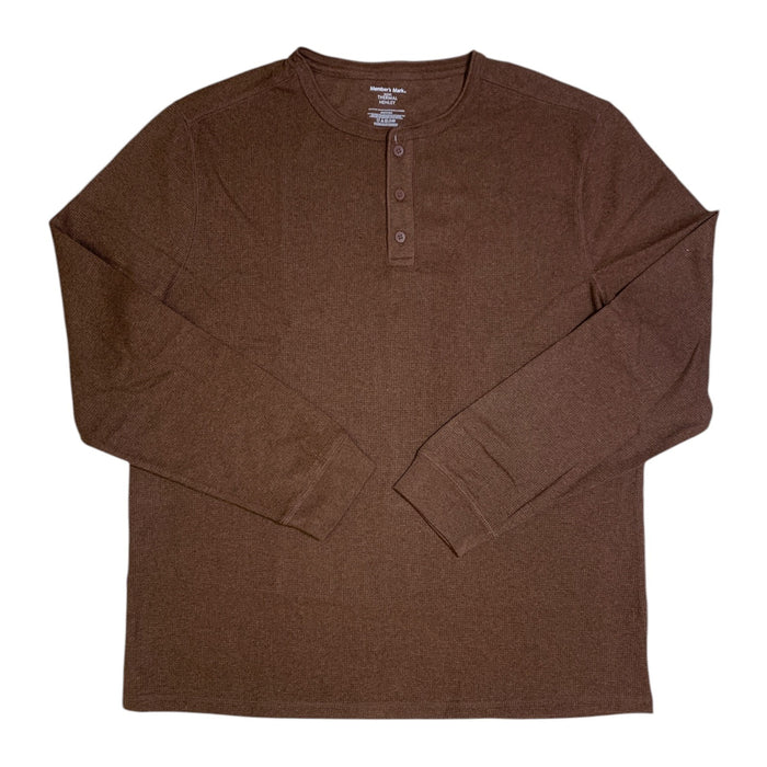 Member's Mark Men's Classic Fit Soft Waffle Knit Thermal Henley
