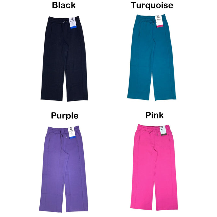 Member's Mark Girls Sandwash Wide Leg Pant, Brushed Fabric, Adjustable Drawcord