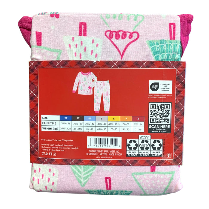 Member's Mark Kids Holiday Pajamas, 2 Piece Snug Fit, 1 Long Sleeve & 1 Pant