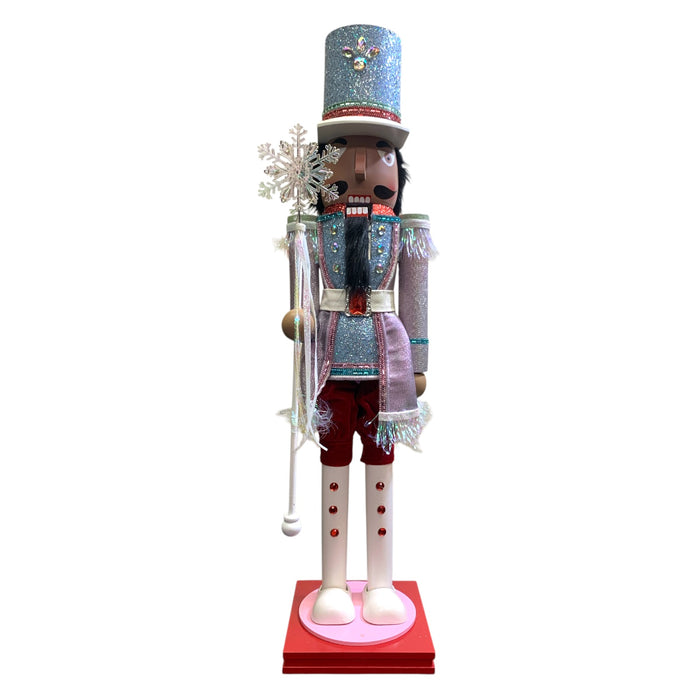 Member's Mark 32-Inch Wooden Nutcracker, Decorative Indoor Decor, Multicultural