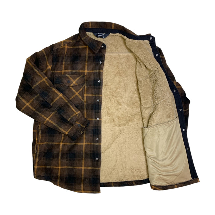 Member's Mark Men's Fleece Shacket, Sherpa Lined with Side Pockets