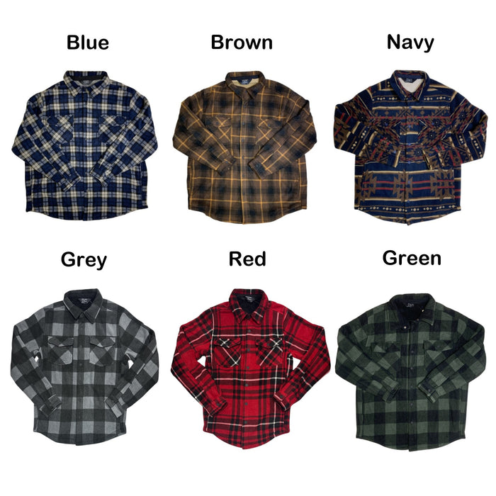 Member's Mark Men's Fleece Shacket, Sherpa Lined with Side Pockets