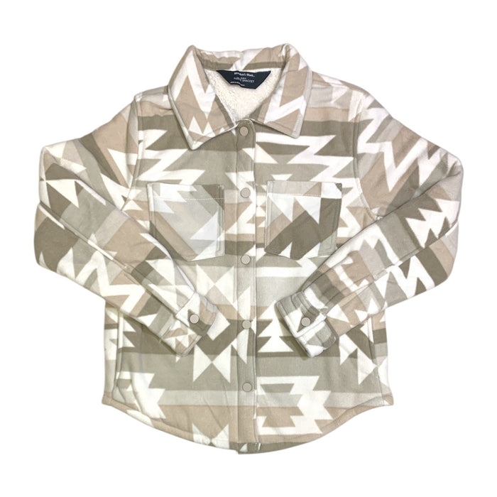 Member's Mark Girls Fleece Shacket, Sherpa Lined with Side Pockets
