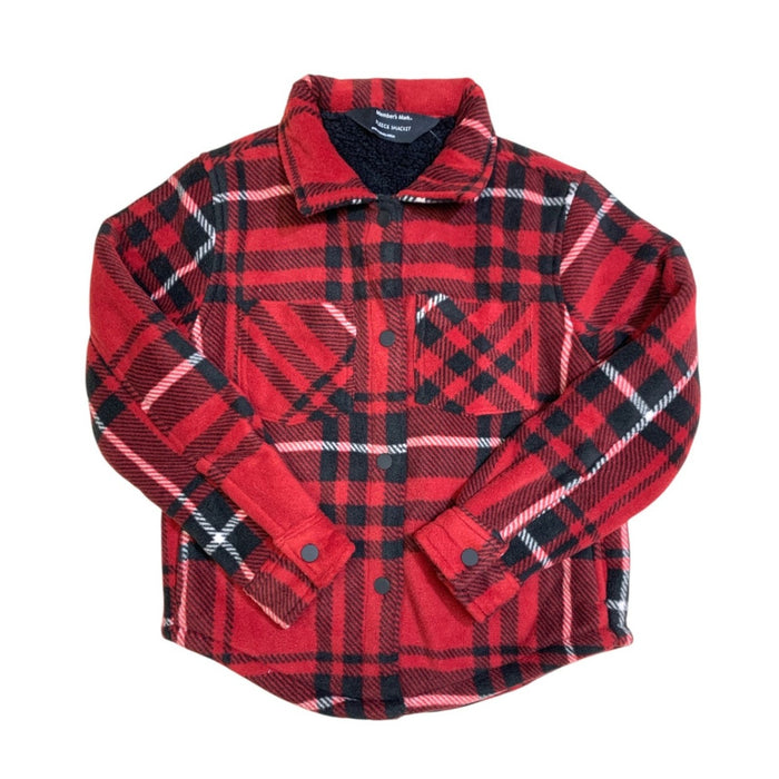 Member's Mark Girls Fleece Shacket, Sherpa Lined with Side Pockets