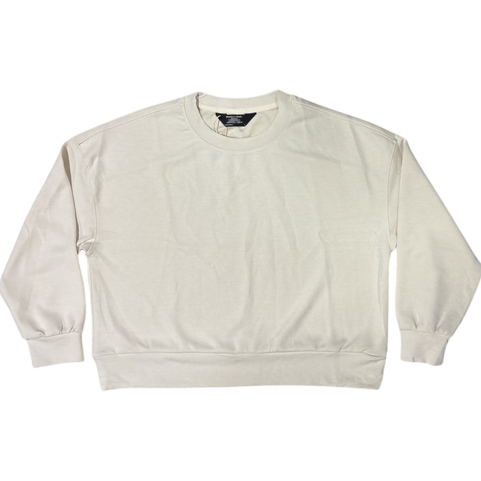 Member's Mark Womens Sandwash Cropped Crew Pullover Sweatshirt
