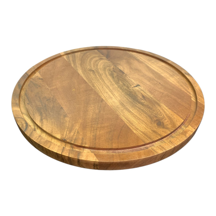 Member's Mark 2-in-1 Cake Stand and Serving Tray, Acacia Wood, 14"x14"x11.22"