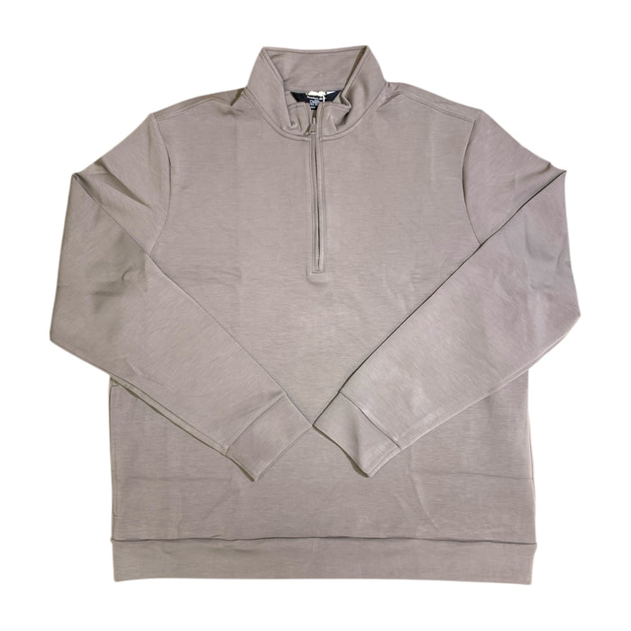 Member's Mark Men's Soft Sandwash Quarter Zip Mock Neck Pullover